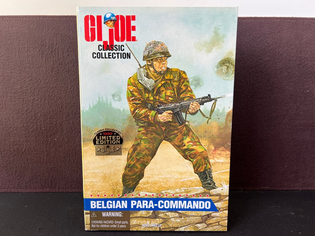 1997 Hasbro Kenner GI Joe Classic Collection Belgian Para-Commando Limited Edition Figure In Box (1 of 3)