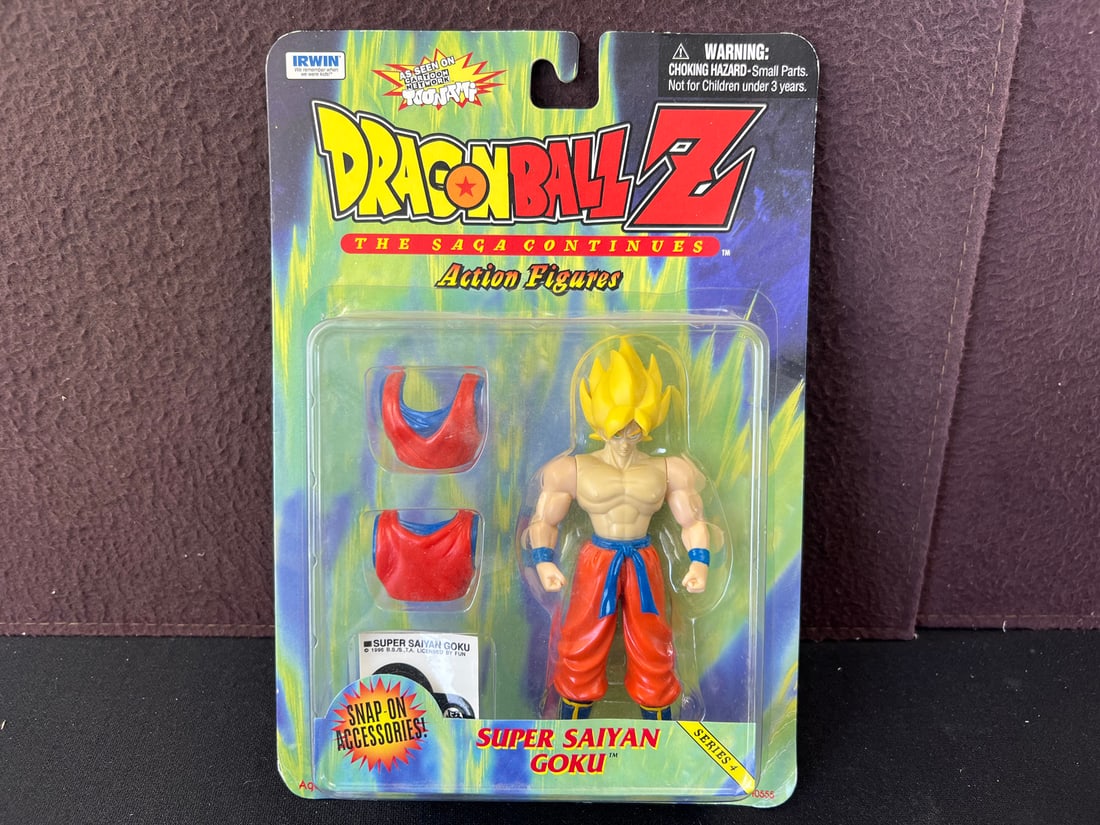 1999 Funimation Irwin Dragonball Z Super Saiyan Goku In Package (1 of 2)