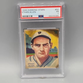 1936 Diamond Stars Ethan Allen #92 PSA 1