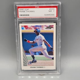 1990 Leaf Frank Thomas #300 PSA 7 Rookie HOF