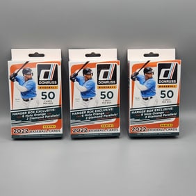 (3) 2022 Donruss Baseball Hanger Boxes