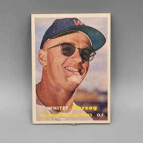 1957 Topps Whitey Herzog #29 Rookie HOF