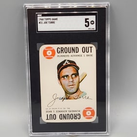 1968 Topps Game Joe Torre #31 SGC 5 HOF