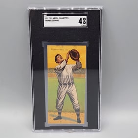 1911 T201 Mecca Double Folder Ira Thomas/John Coombs SGC 4