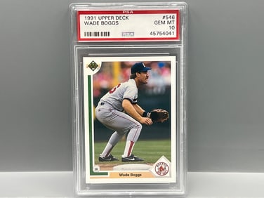 1991 Upper Deck Wade Boggs #546 PSA Gem Mint 10