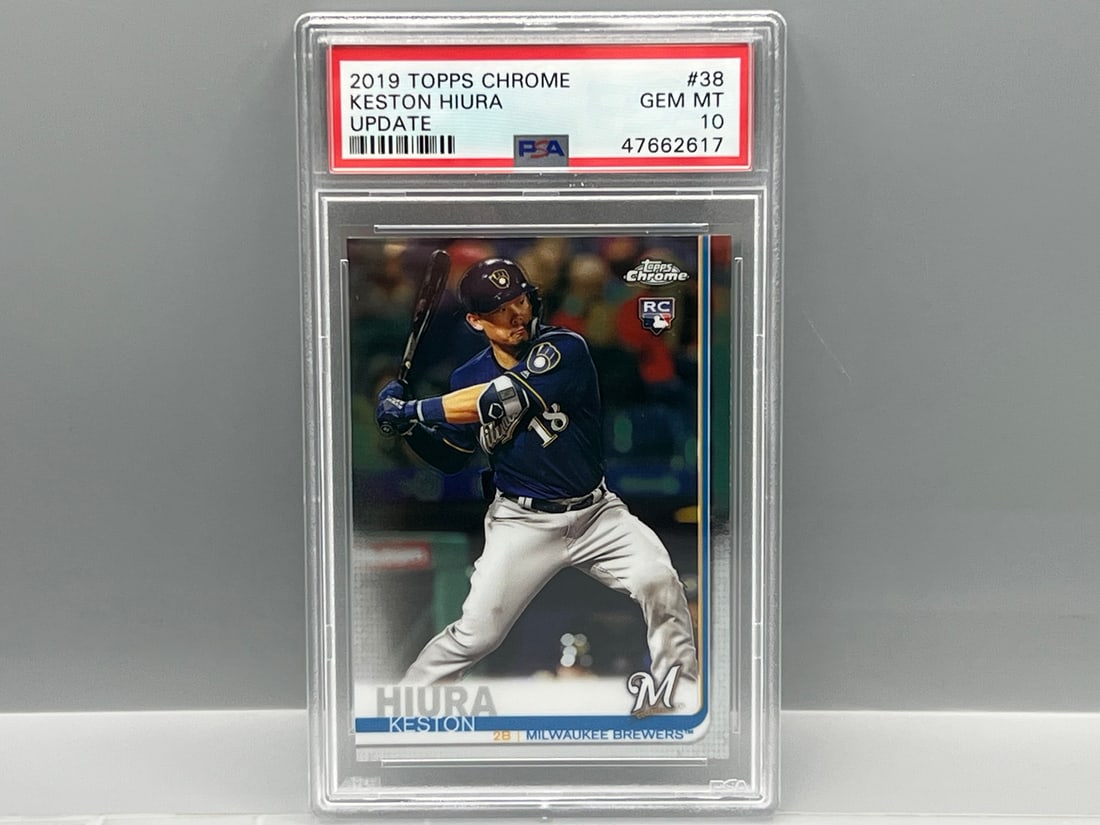 2019 Topps Chrome Update Keston Hiura RC #38 PSA Gem Mint 10: 2019 Topps Chrome Update Keston Hiura RC #38 PSA Gem Mint 10