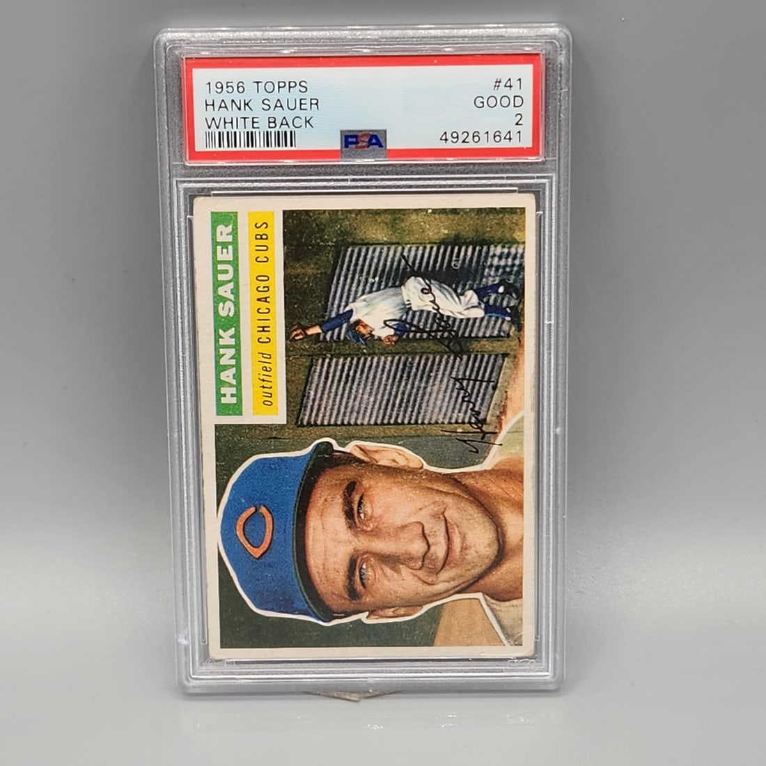 1956 Topps Hank Sauer #41 PSA 2 (1 of 2)