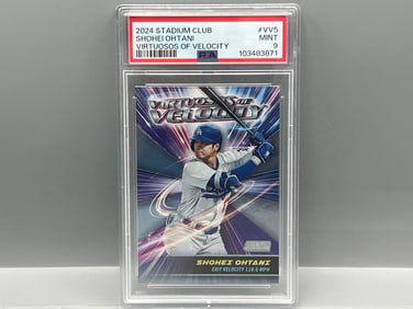 2024 Stadium Club Shohei Ohtani Virtuosos of Velocity #VV5 PSA Mint 9