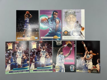 Lot of (7) Penny Hardaway & Alonzo Mourning Basketball Rookie Cards - Varying Conditions