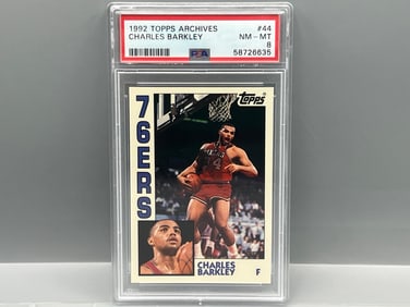1992 Topps Archives Charles Barkley #44 PSA NM-MT 8