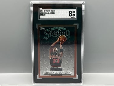 1996-97 Topps Finest Michael Jordan Bronze #50 SGC NM-MT 8
