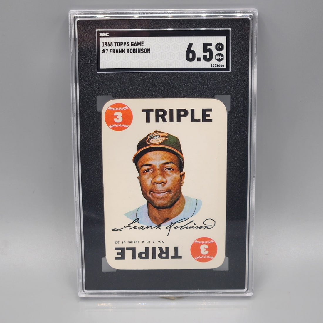 1968 Topps Game Frank Robinson #7 SGC 6.5 HOF (1 of 2)