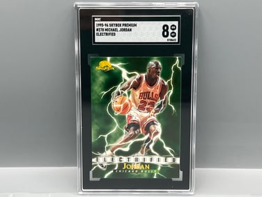 1995-96 Skybox Premium Michael Jordan Electrified #278 SGC NM-MT 8