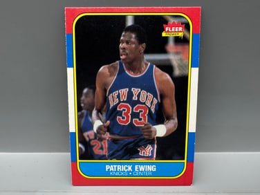 1986-87 Fleer Patrick Ewing #32 RC