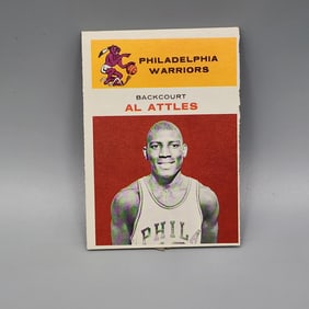 1961 Fleer Al Attles #1 Rookie HOF - Manufacturer rough cut edges