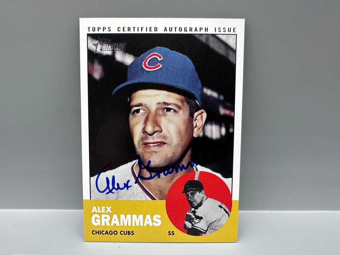 2012 Topps Heritage Alex Grammas Real Ones Autograph: 2012 Topps Heritage Alex Grammas Real Ones Autograph