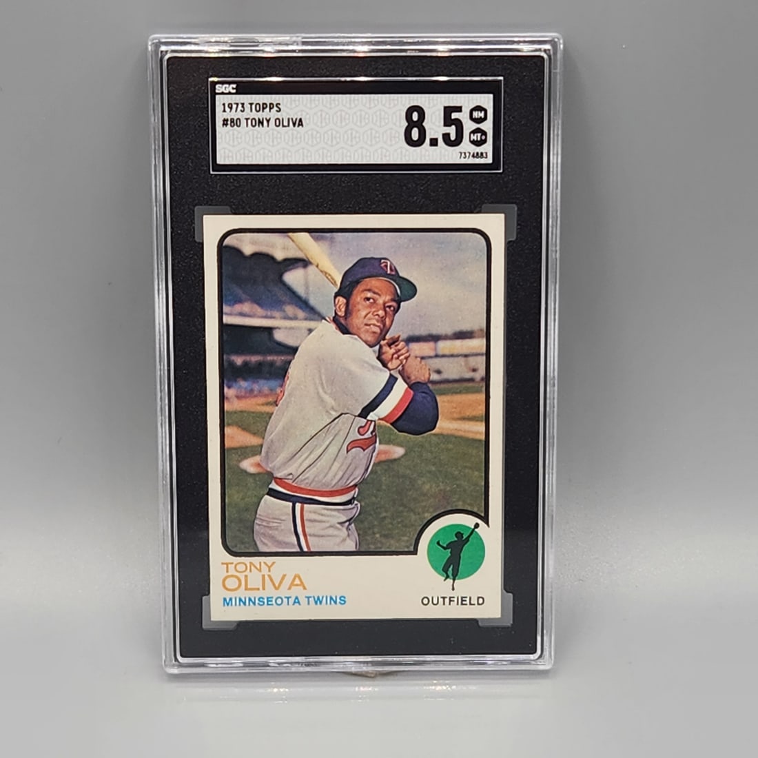 1973 Topps Tony Oliva #80 SGC 8.5 HOF - Tough Grade: 1973 Topps Tony Oliva #80 SGC 8.5 HOF - Tough Grade