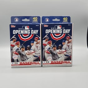 (2) 2019 Topps Opening Day Baseball Hanger Boxes