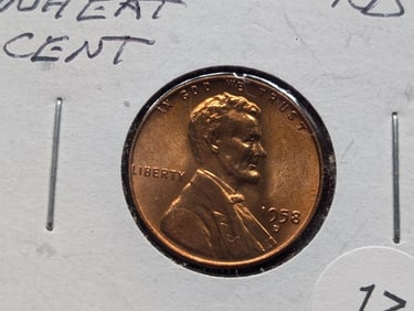 1958-D MS66 RD Lincoln Wheat Cent