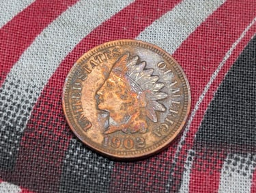 1902 Indian Head Cent, NICE GRADE, FULL Liberty + Diamonds