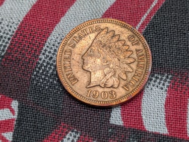 1903 Indian Head Cent, NICE GRADE, FULL Liberty + Diamonds