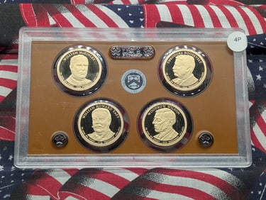 2013-S Proof Presidential Dollar Set, No Box