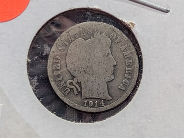 1914 Barber Dime