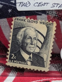 1966 Frank Lloyd Wright Two Cent Stamp