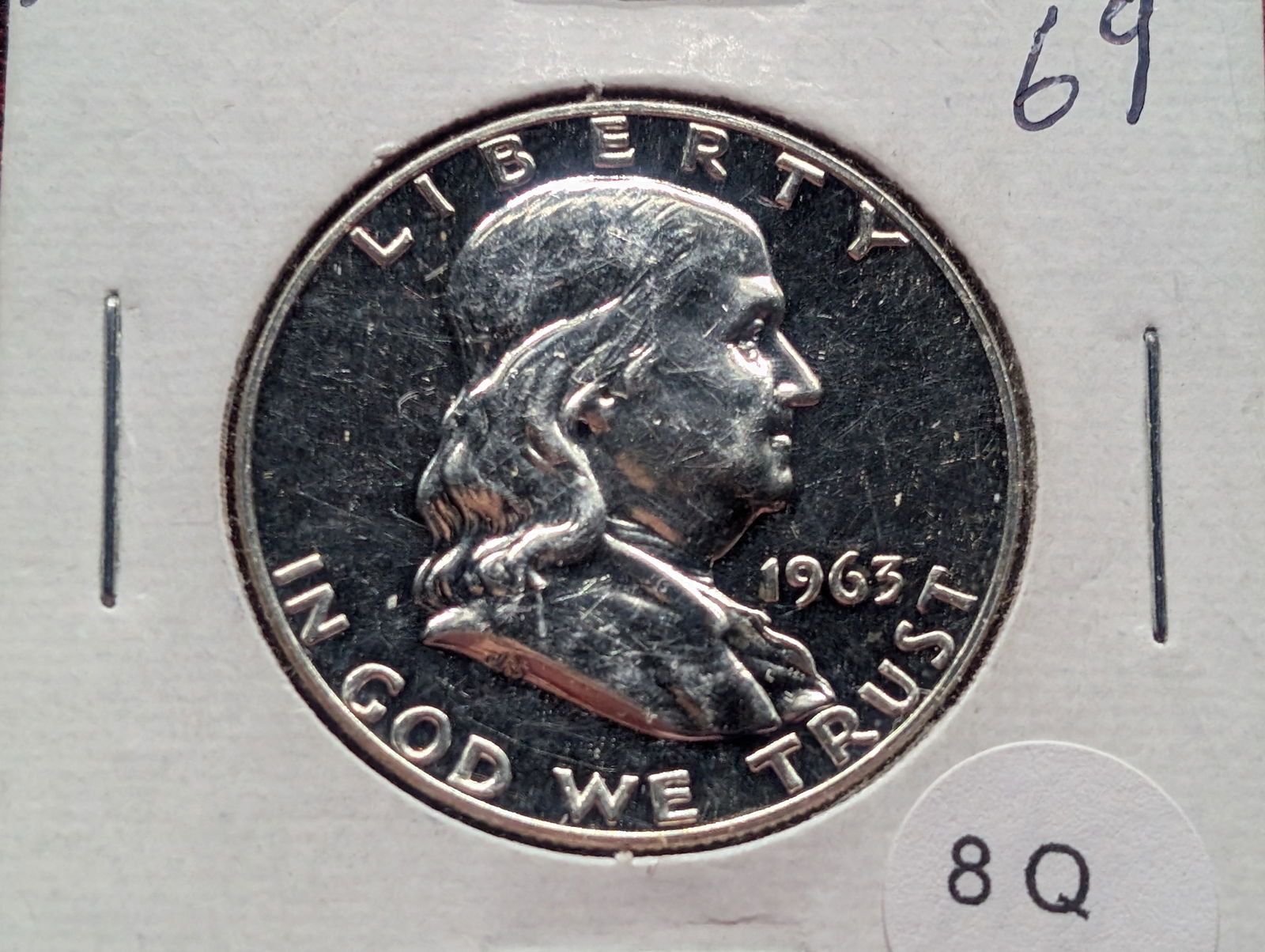 1963 Silver Franklin Proof Half Dollar (1 of 3)