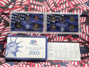 2002-S U.S. Mint Proof Set In OGP With COA