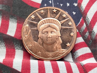 One Troy Ounce .999 Fine Copper Round