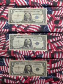 1957, 57-A, 57-B Silver Certificates, Circulated