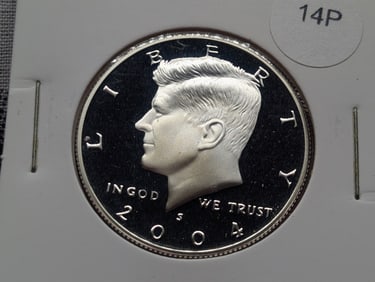 2004-S 90% Silver Proof Kennedy Half Dollar
