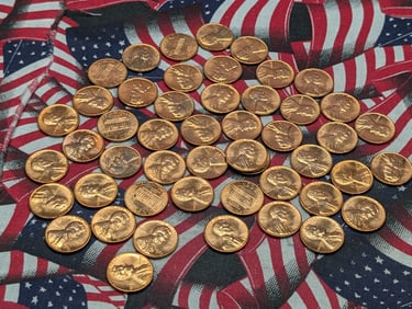 Roll (50) GEM BU RED 1959-D Lincoln Memorial Cents