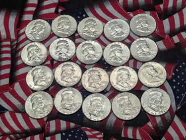 (20) 1963 Franklin Half Dollars