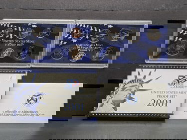 2001-S U.S. Mint Proof Set In OGP With COA