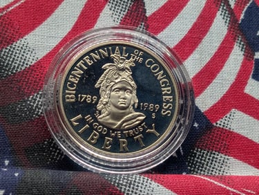 1989-S Congress Bicentennial Clad Half Dollar
