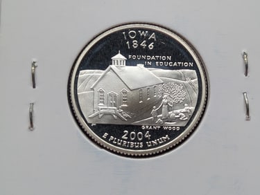 2004-S 90% Silver Proof State Quarter Iowa (IA)