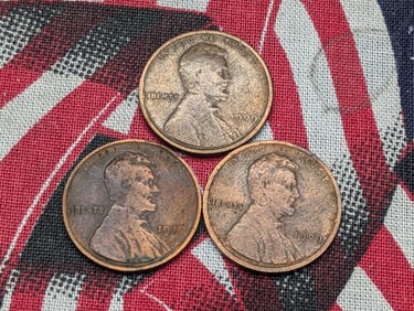 1909, 1909 VDB, 1910 Lincoln Pennies