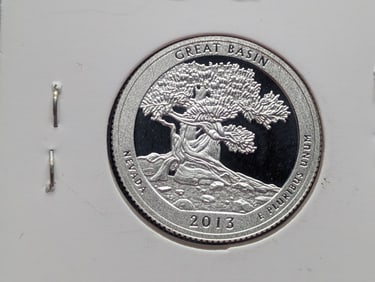 2013-S 90% Silver America the Beautiful Quarter, Nevada (NV)
