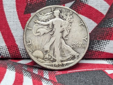 1927-S Walking Liberty 50c. 90% Silver Better Date
