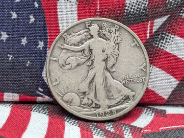 1928-S Walking Liberty 50c. 90% Silver Better Date