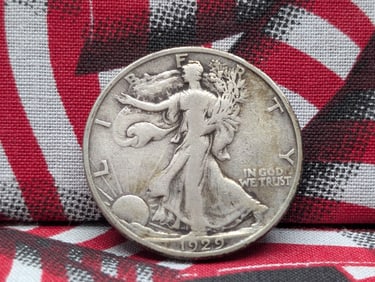 1929-S Walking Liberty 50c. 90% Silver Better Date