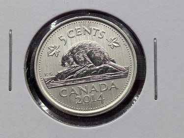 2014 Canada 5 Cents, Reverse Proof