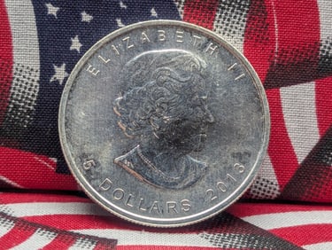 2013 Canada Five Dollar Maple Leaf 1 Troy Ounce .9999 Silver