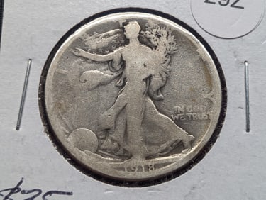 1918-S Walking Liberty Half, hard to find date