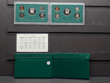 1996-S & 1997-S U.S. Mint Proof Sets In OGP