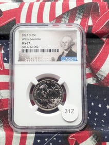 2022-D MS67 "Wilma Mankiller" Women's Qtr., (Graded by NGC)