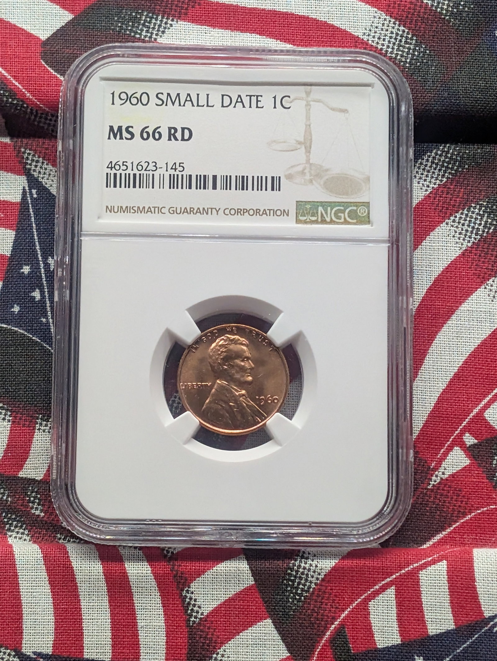 1960 Small Date Lincoln Memorial Cent, MS 66 RD (1 of 4)