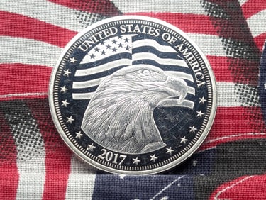 2017 Trump Inauguration, Silver plated token.